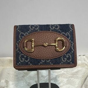 NWT Gucci Horsebit GG Supreme Wallet